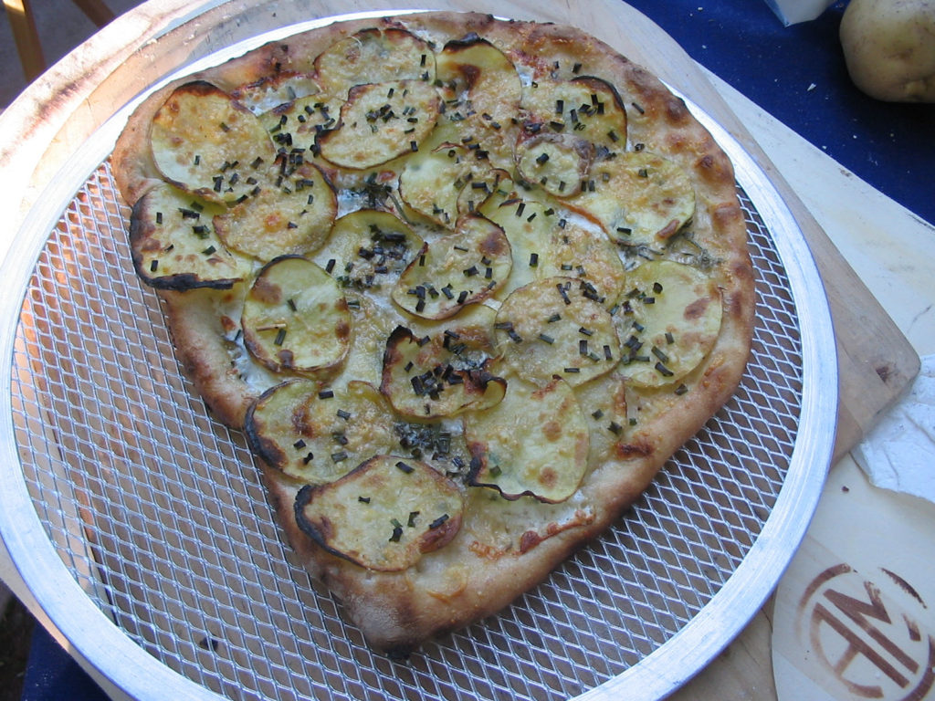 Potato and Chive Pizza